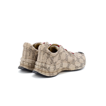 Gucci Women'S Run Sneakers Monogram Print Leather