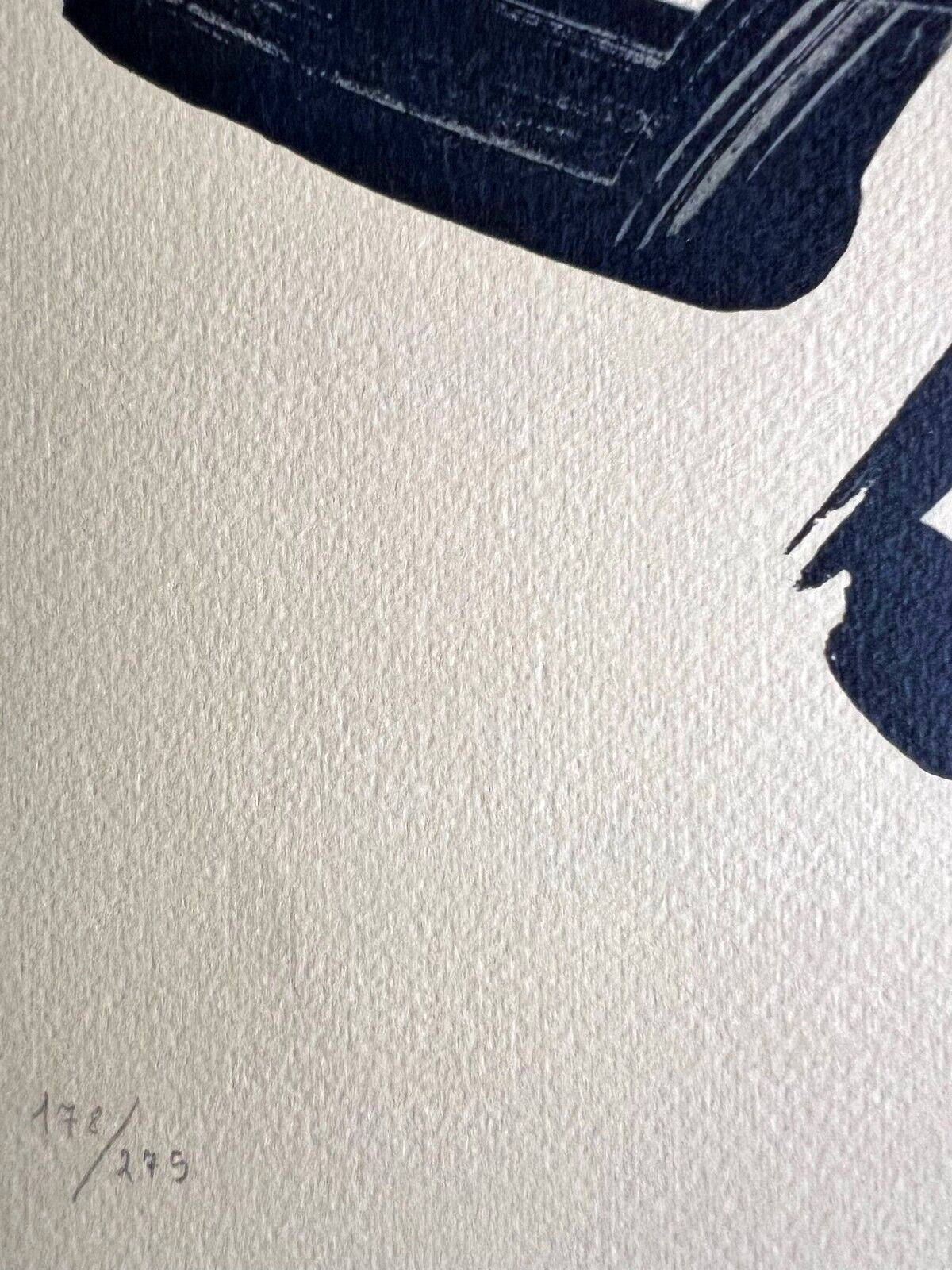 Pierre Soulages Coa Signed Op Numbered In Pencil 275Ex Certified