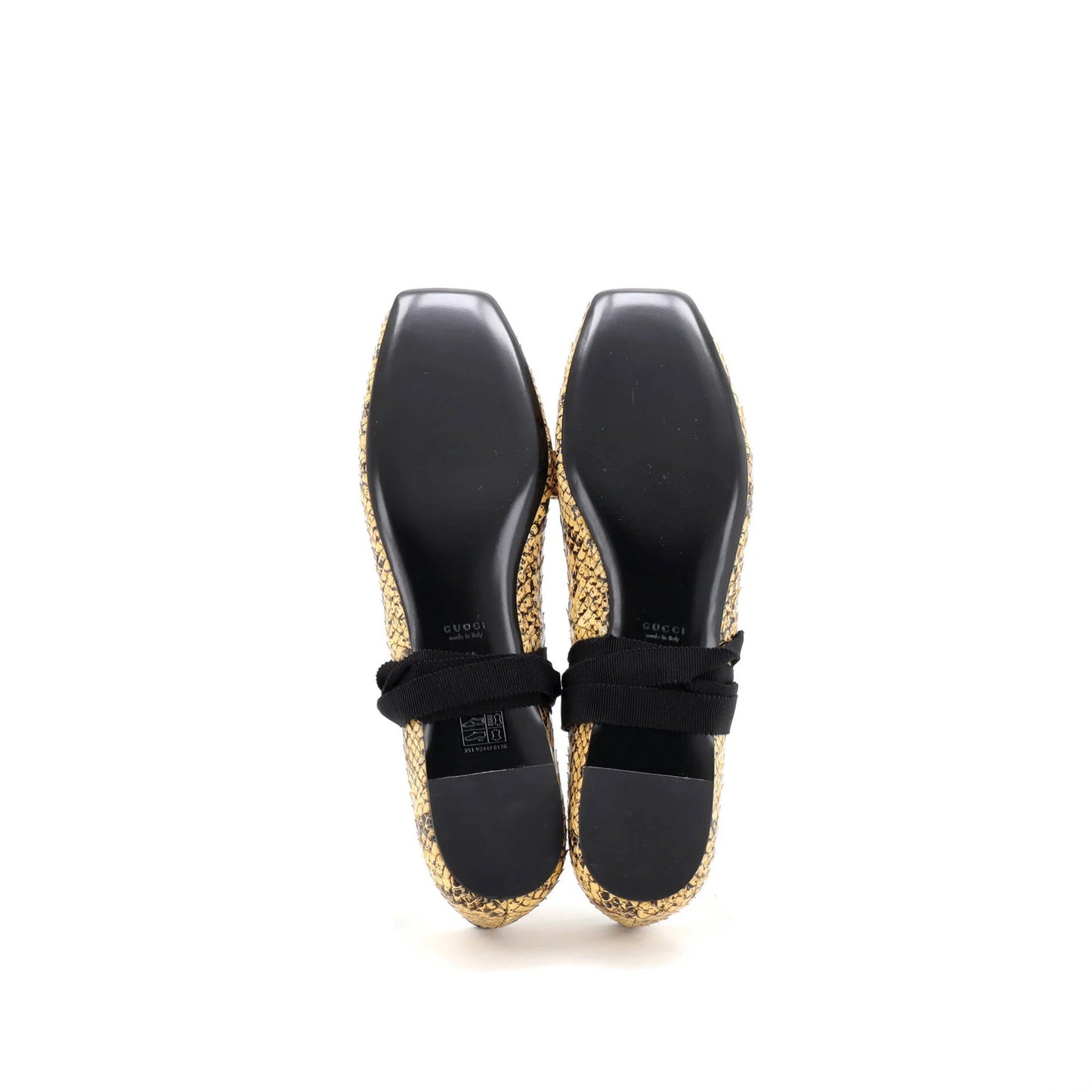 Gucci Evi Interlocking G Snakeskin Ballet Flats Women’s