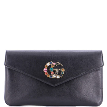 Gucci Gg Broadway Envelope Clutch Leather
