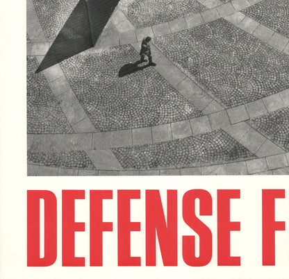 Richard Serra Tilted Arc Defense Fund " Poster Minimalism Blac