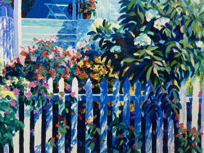 Julian Askins Original Lithograph Art Print Signed Framed "Summer Days"