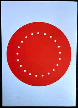 Lucio Fontana Lithograph Original COA Signed In