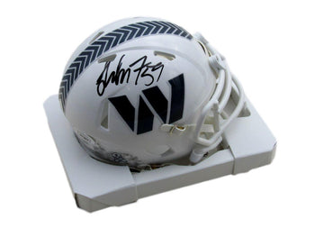 London Fletcher Signed Salute To Service Mini Helmet Commanders Jsa 194007