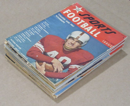 197433 1950-1959 Street & Smith Football Yearbook Lot of 10