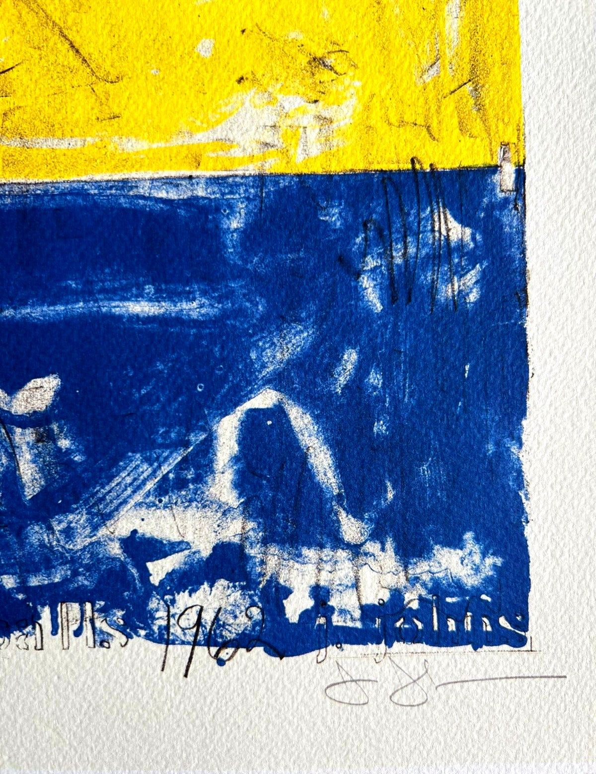 Jasper Johns Lithograph Coa Signed In Pen Numbered In Pencil Limited 180Ex