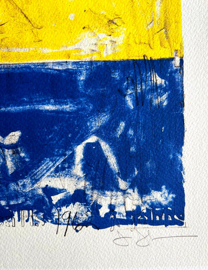 Jasper Johns Lithograph Coa Signed In Pen Numbered In Pencil Limited 180Ex