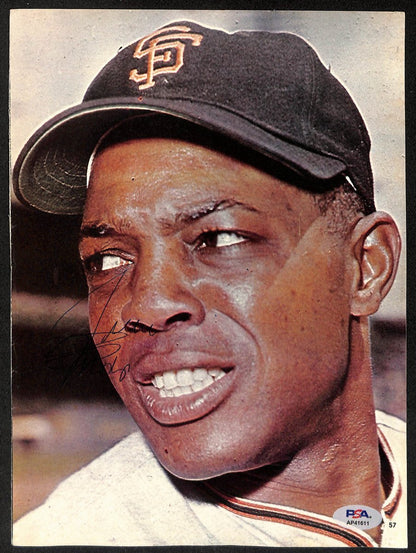 Willie Mays/Al Kaline Hof Signed/Auto 8X10