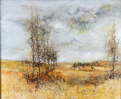 20F Jean Godin "Solitude dautomne" Original Oil Painting on Canvas Signed