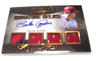 Pete Rose 2019 Leaf Ultimate Auto Game  Quad
