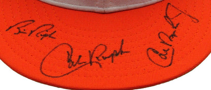 Cal Ripken Jr., Cal Ripken, Bill Ripken Multi-Signed Baseball Hat Psa/Dna 190220
