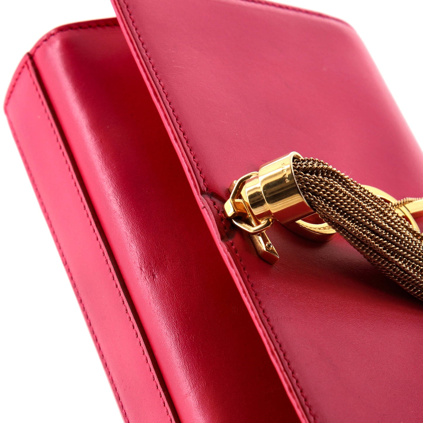 Saint Laurent Classic Monogram Tassel Crossbody Bag Leather Small