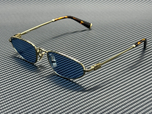 MIU MU A52S ZVN60O Pale Gold Light Blue Women's 52 mm Sunglasses