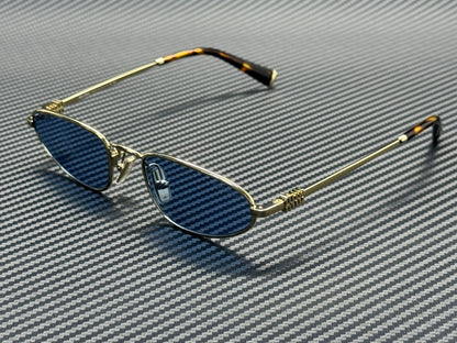 MIU MU A52S ZVN60O Pale Gold Light Blue Women's 52 mm Sunglasses