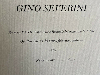 Gino Severini - Venice Biennale 1968 Limited Numbered Coa