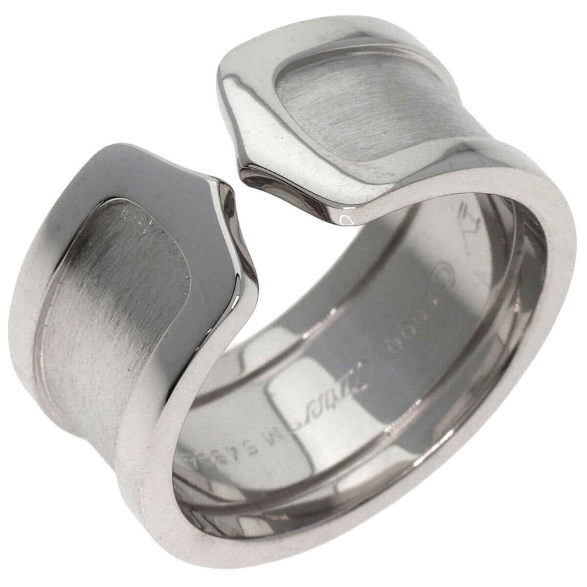 Cartier   Ring C2 Ring Lm # 57 K18 White Gold