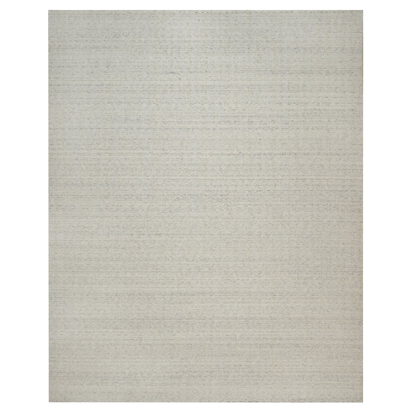 12'X15' Ivory Hand Loomed Xl Rug Salt And Pepper Effect Natural Wool