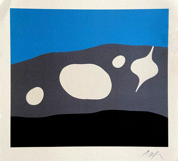 Jean Hans Arp 1987 Lithograph Coa (Le-Corbusier.Piet-Mondrian)