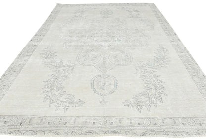 Handmade Distressed Vintage Oriental Rug 7X10 ft