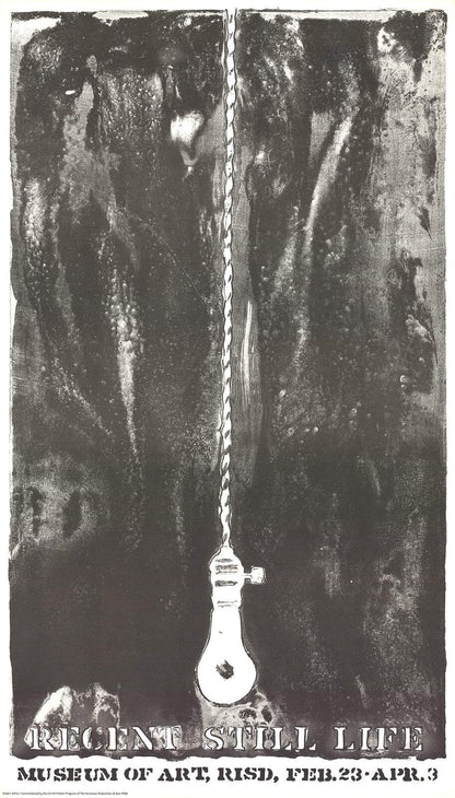 Jasper Johns Recent Still Life (Light Bulb) " Lithograph Pop Art Bl