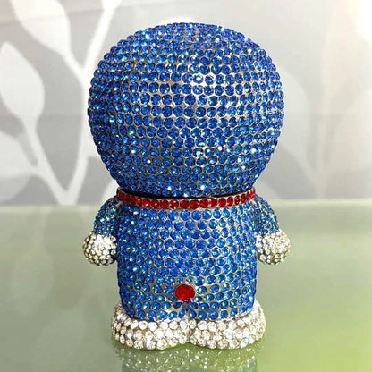 Rare Doraemon Crystal Figure Licensed 2006 Fujiko