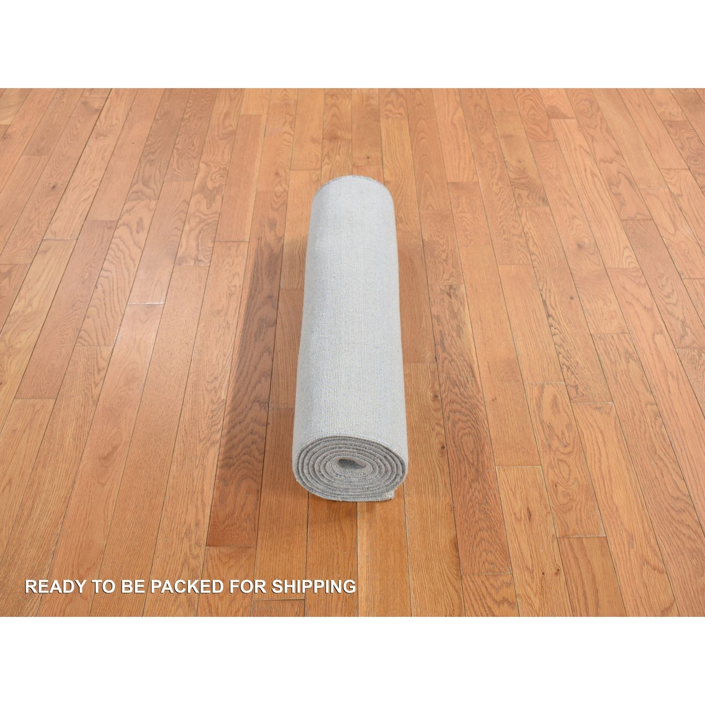 2'8"X9'5" Blue Hand Knotted Grass Design Gabbeh Wool And Silk Runner Rug