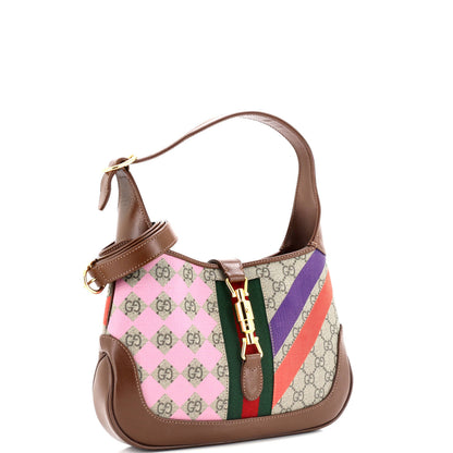 Gucci Jackie 1961 Hobo Printed Gg Coated Canvas Small