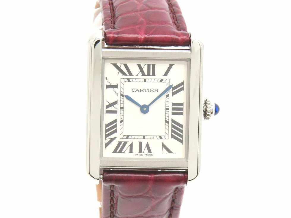 Cartier W5200005 Tank Solo Sm ?Third-Party Leather Strap Quartz