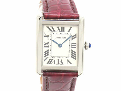 Cartier W5200005 Tank Solo Sm ?Third-Party Leather Strap Quartz