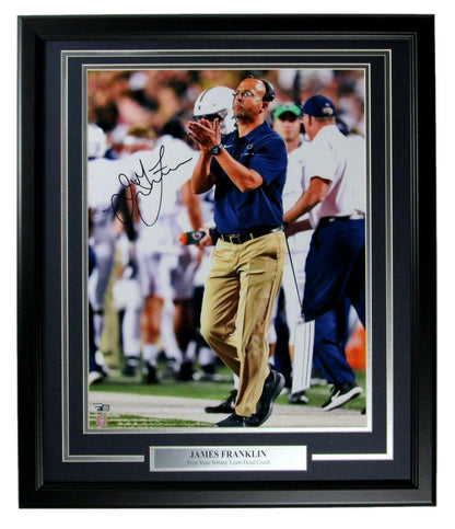 Signed Photo Framed Fanatics 164040 James Franklin Penn State Autographed 16x20