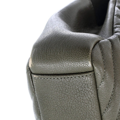 Saint Laurent Classic Monogram College Bag Matelasse Chevron Leather Medium