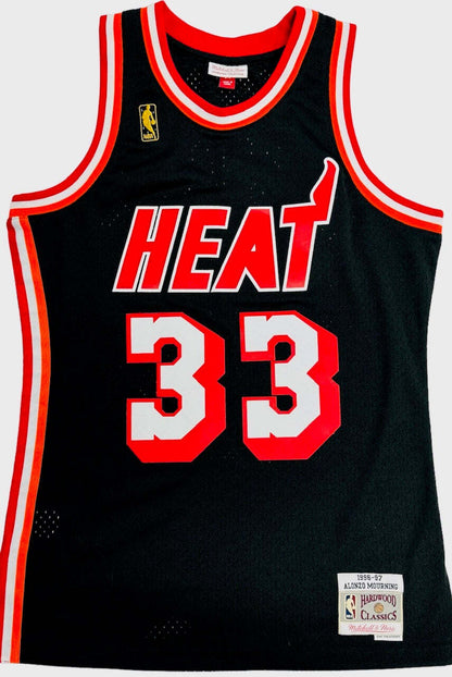 Alonzo Mourning Autographed Mitchell & Ness Authentic Jersey (Jsa)