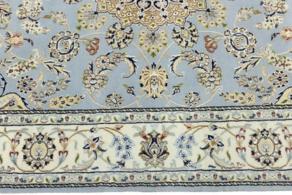 Handmade Indo-Nain Oriental Area Rug Floral