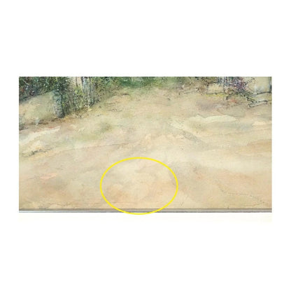Bernard Gantner Chemin du Village 2002 Original Watercolor on Paper, Signed