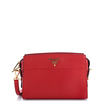 Prada Bibliotheque Crossbody Saffiano Leather