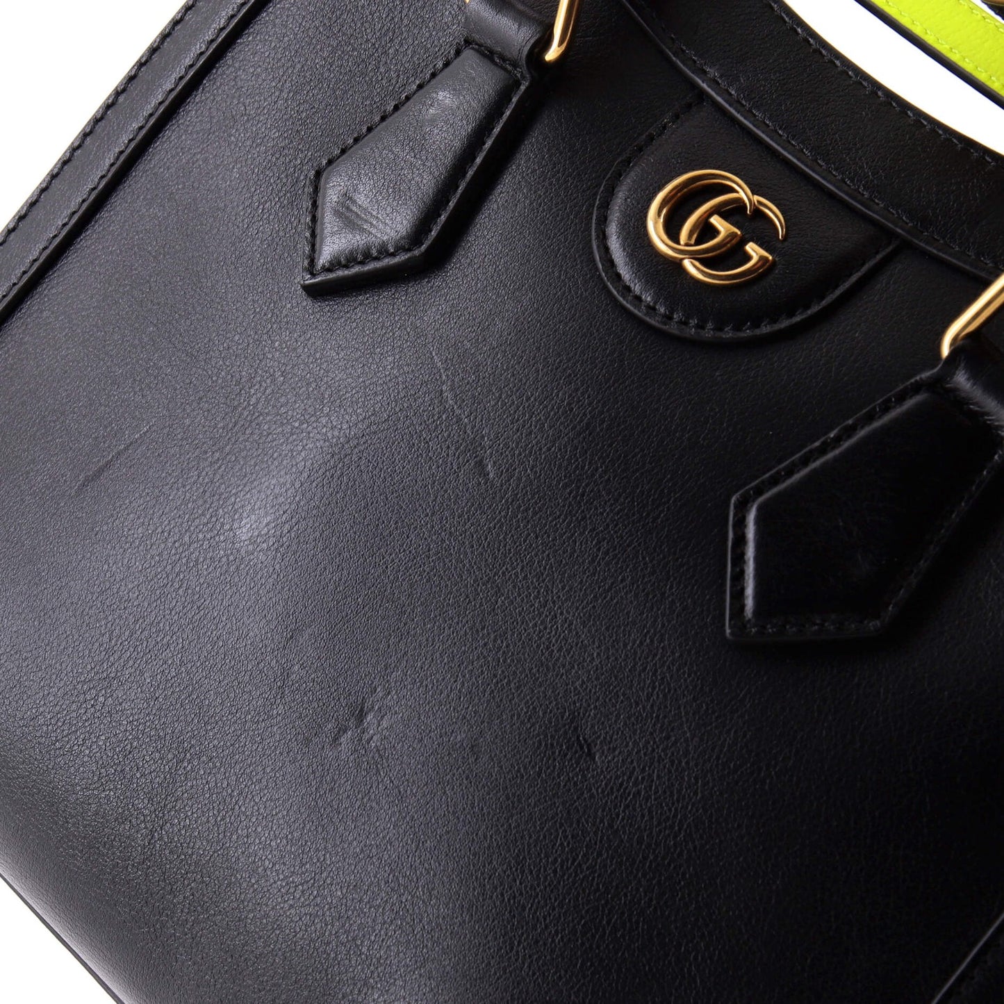 Gucci Diana Nm Bamboo Handle Tote Leather Small