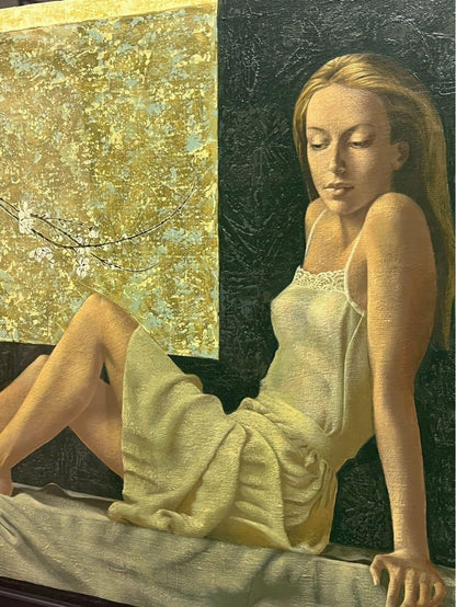 Irina Batakova (Russian, B.1960S) Oil Painting 2008 Plum Blossom Signed Origin