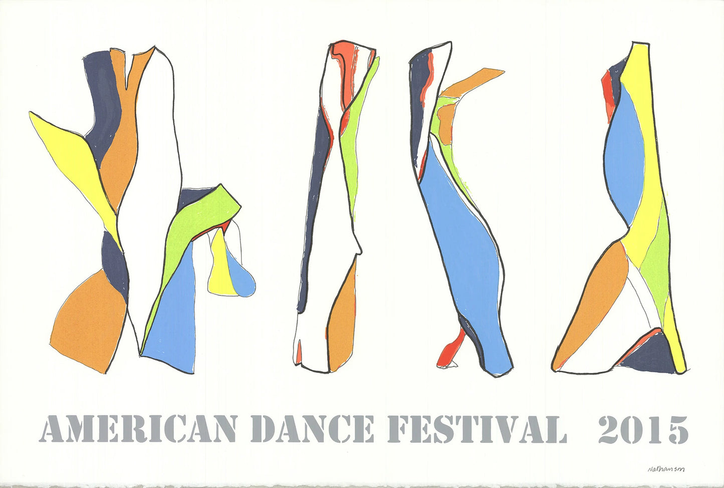 Jon Nathanson American Dance Festival Signed " Serigraph Co