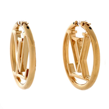 Louis Vuitton Louise Hoop Earrings Metal Gm