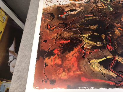 Surrealism Poster Salvador Dal Salvador Brown 1970 Auvergne 39" x 24.75
