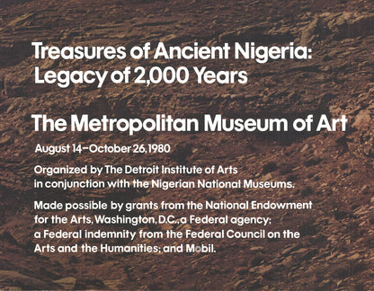 Ivan Chermayeff Treasures Of Ancient Nigeria: Legacy Of 2,000 Years " Of