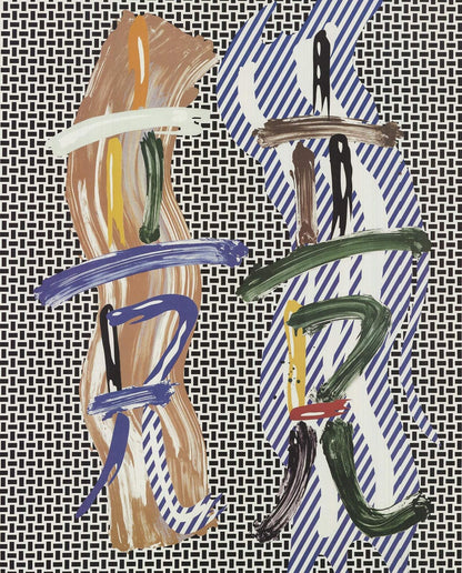 Roy Lichtenstein Games Of The Xxivth Olympiad Seoul " Offset Lithog