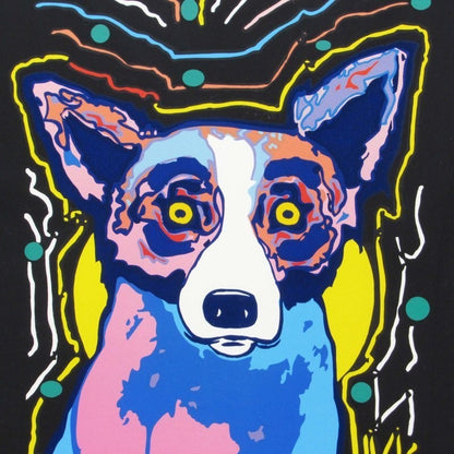 George Rodrigue "IT'S PARTY TIME -PINK-" Print Edition 50, signed and framed COA