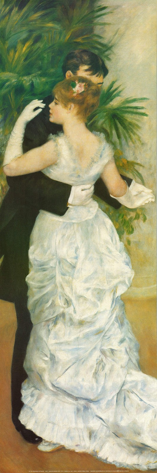 Lithograp PIERRE-AUGUSTE RENOIR La Danse A Ville (Detail) 53.25" x 17.75" Offset