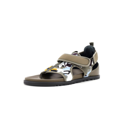 Hermes Men'S Giorno Sandals Neoprene And Leather