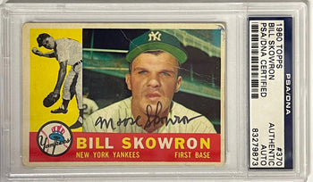 Bill Skowron Autographed 1960 Topps Card #370 (Psa)