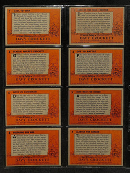 1956 Topps Davy Crockett Card Complete Orange Back Set (1-80) Tv Show 195879