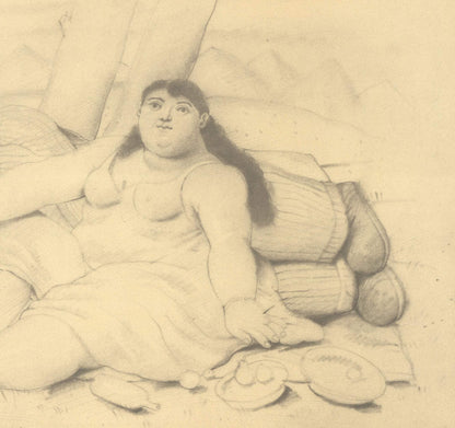 Fernando Botero Drawings - " Offset Lithograph Contemporary