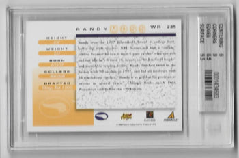 Randy Moss 1998 Score #235 Rookie (Beckett Grade 9 Mint) Card