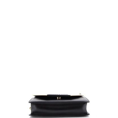 Prada Convertible Flap Clutch With Chain City Calf And Saffiano